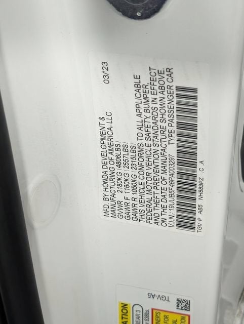 2023 Acura TLX Technology Package