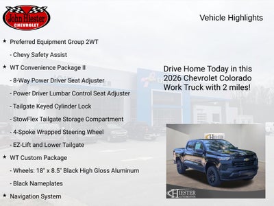 2026 Chevrolet Colorado WT