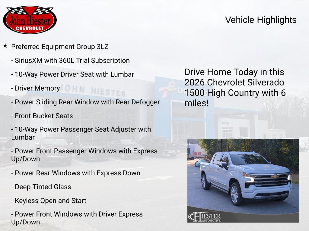 2026 Chevrolet Silverado 1500 High Country
