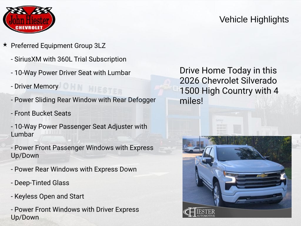 2026 Chevrolet Silverado 1500 High Country