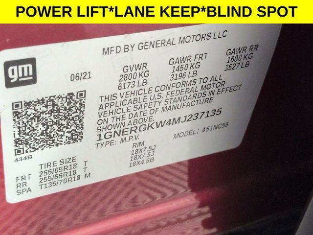 2021 Chevrolet Traverse LT Cloth