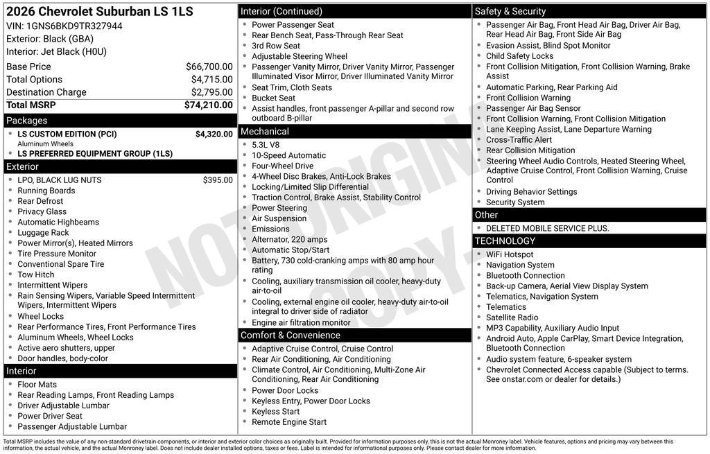 2026 Chevrolet Suburban LS