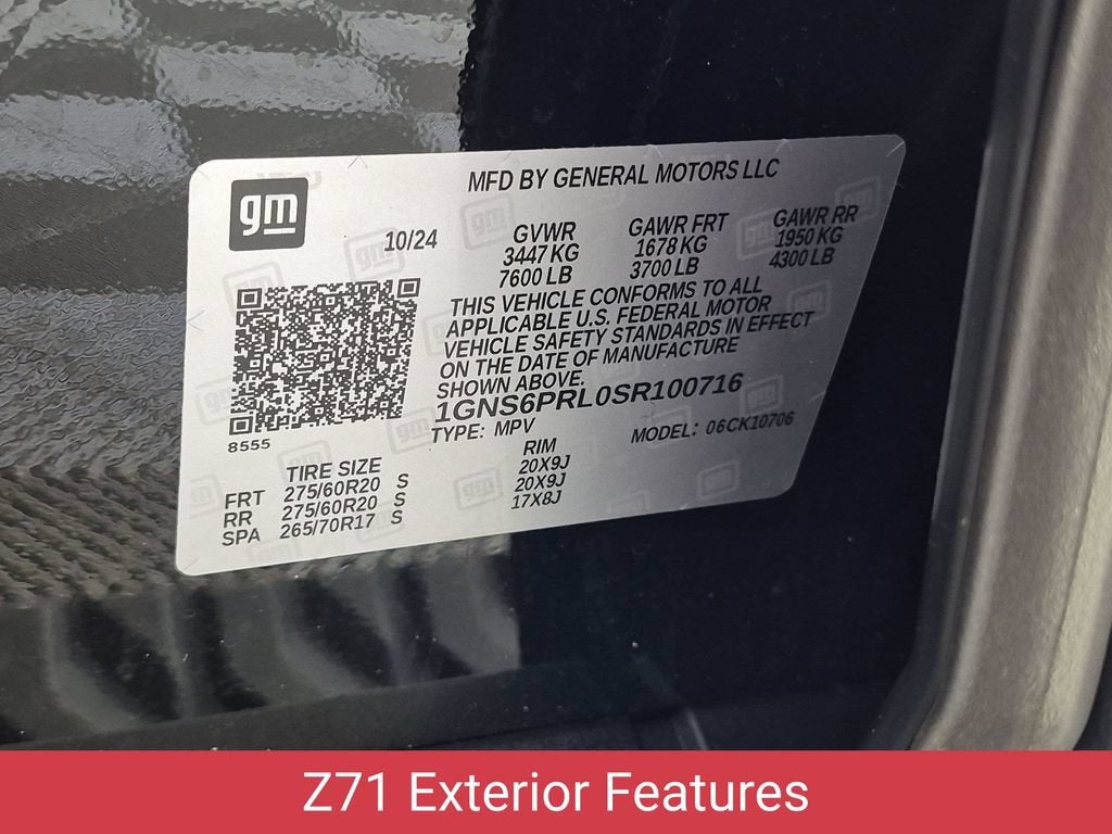 2025 Chevrolet Tahoe Z71
