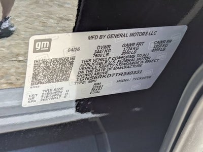 2026 Chevrolet Tahoe RST