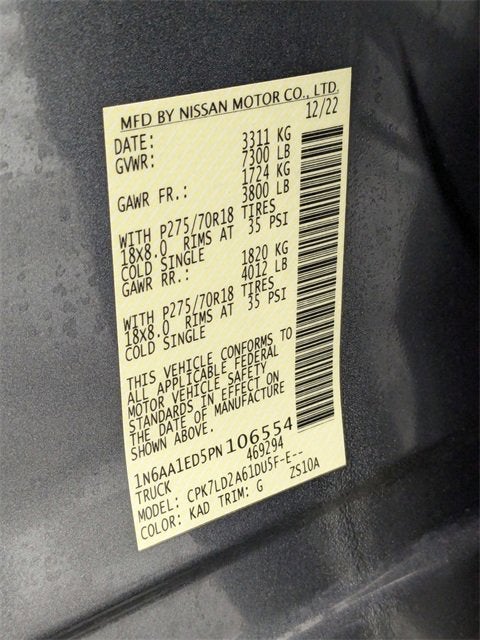 2023 Nissan Titan PRO-4X