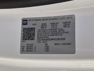 2023 Chevrolet Silverado 1500 Work Truck