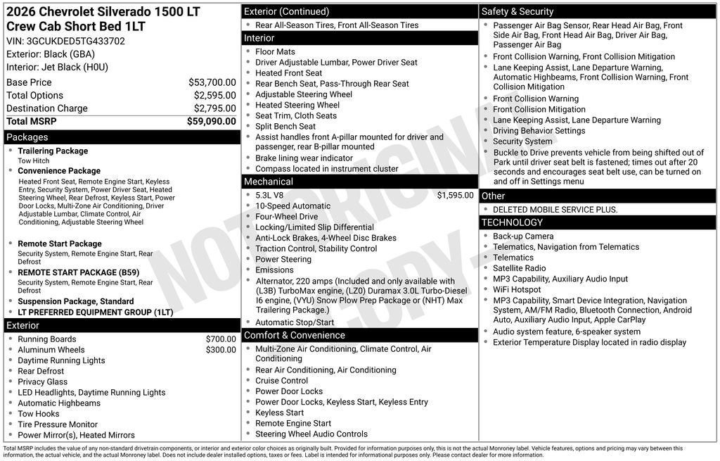 2026 Chevrolet Silverado 1500 LT