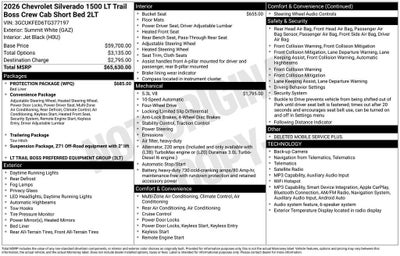 2026 Chevrolet Silverado 1500 LT Trail Boss
