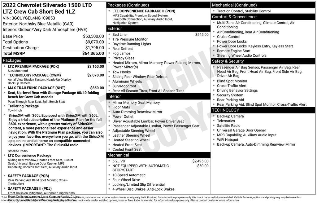 2022 Chevrolet Silverado 1500 LTD LTZ