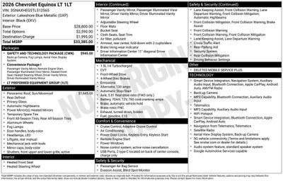 2026 Chevrolet Equinox LT