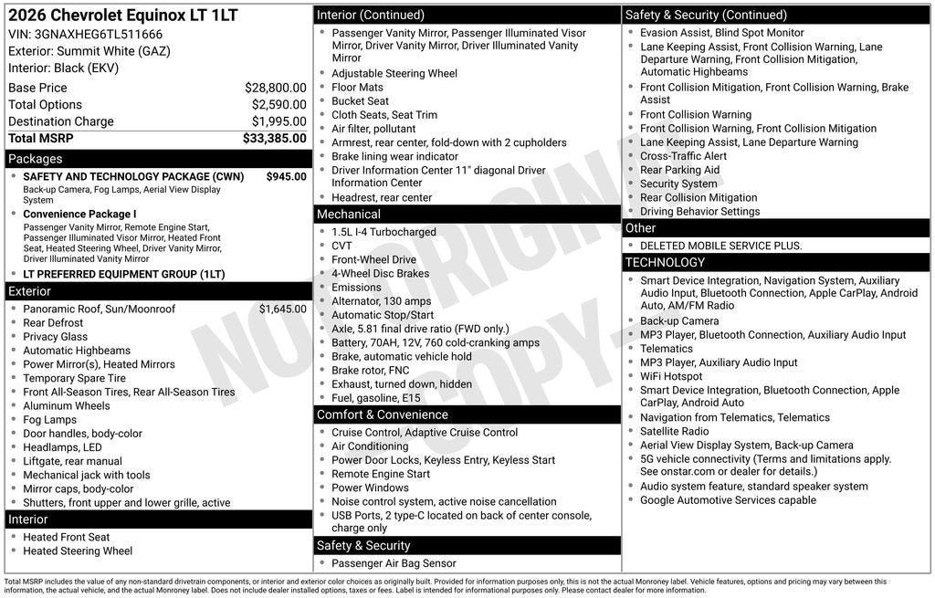 2026 Chevrolet Equinox LT