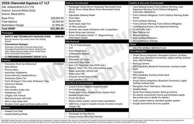 2026 Chevrolet Equinox LT