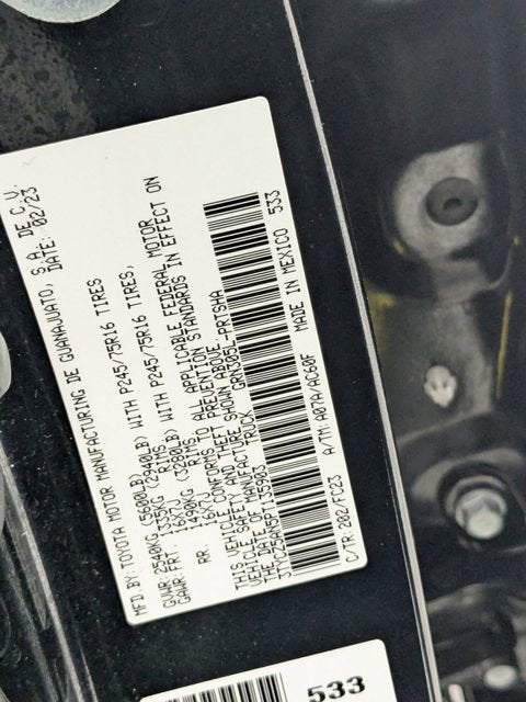 2023 Toyota Tacoma 4WD SR