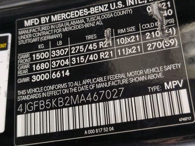 2021 Mercedes-Benz GLE GLE 450