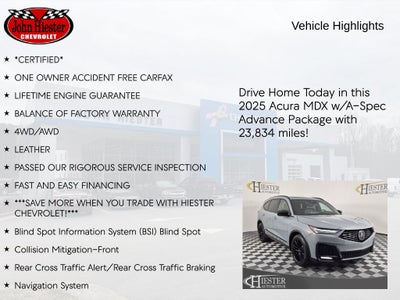 2025 Acura MDX A-SPEC Advance Package
