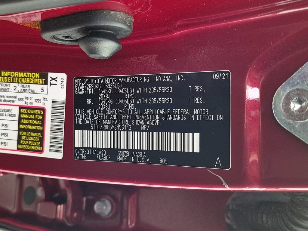 2021 Toyota Highlander XSE