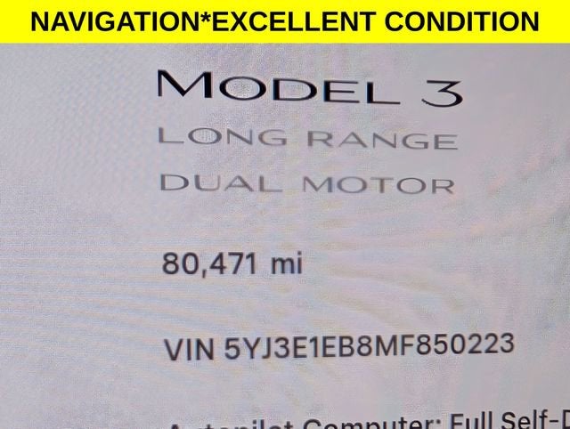2021 Tesla Model 3 Long Range