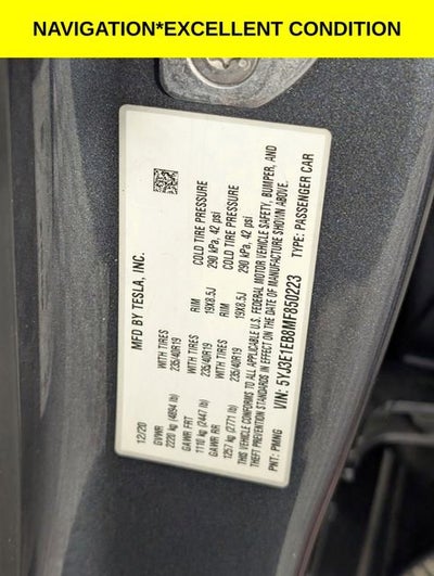 2021 Tesla Model 3 Long Range