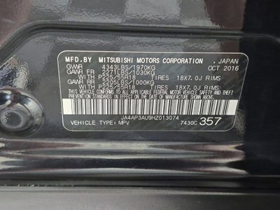 2017 Mitsubishi Outlander Sport 2.0 ES
