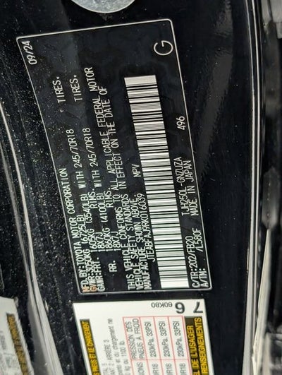 2024 Toyota Land Cruiser BASE