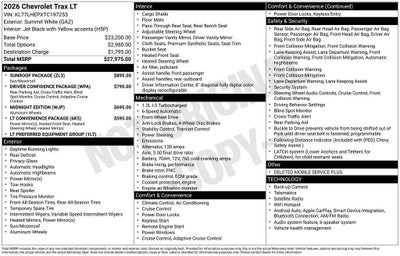 2026 Chevrolet Trax LT