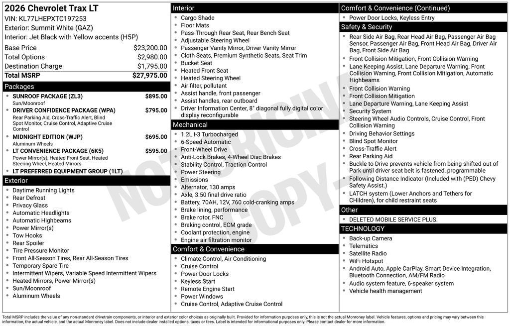 2026 Chevrolet Trax LT
