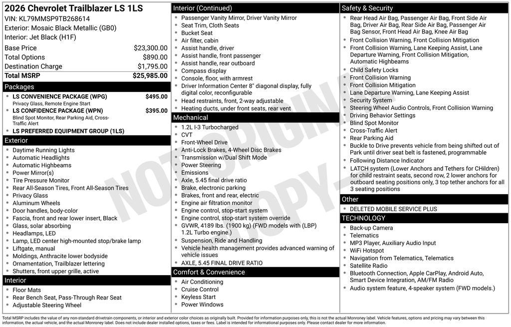 2026 Chevrolet Trailblazer LS