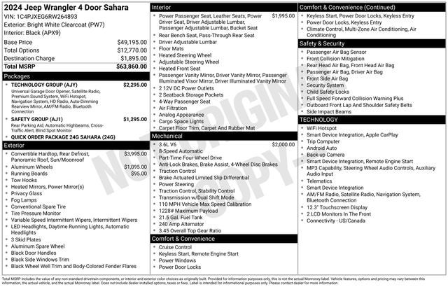 2024 Jeep Wrangler Sahara