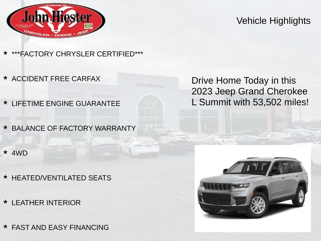 2023 Jeep Grand Cherokee L Summit