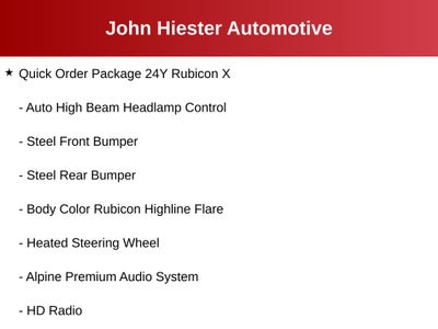2026 Jeep Wrangler Rubicon X