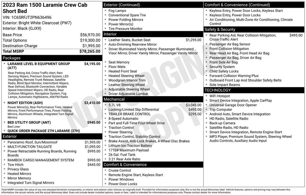 2023 RAM 1500 Laramie