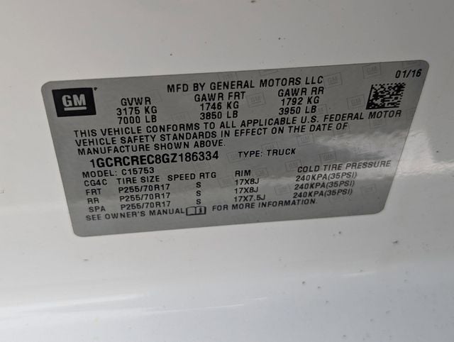 2016 Chevrolet Silverado 1500 LT LT1