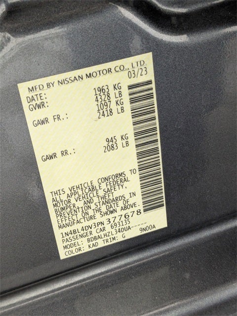 2023 Nissan Altima 2.5 SV