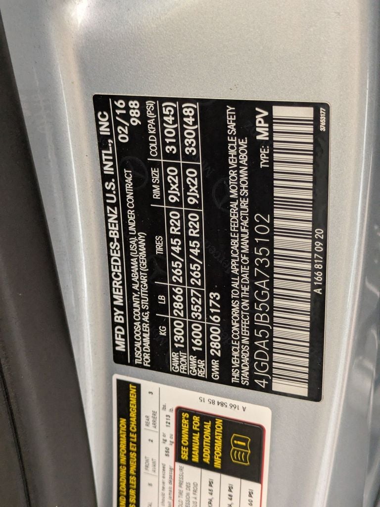 2016 Mercedes-Benz GLE GLE 350