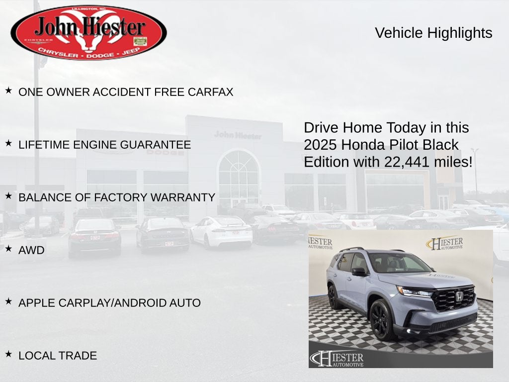 2025 Honda Pilot Black Edition