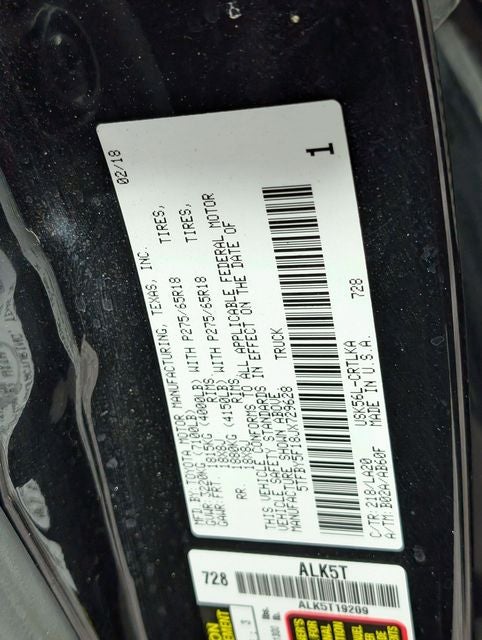 2018 Toyota Tundra Limited