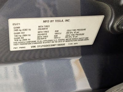 2021 Tesla Model Y Long Range Dual Motor All-Wheel Drive