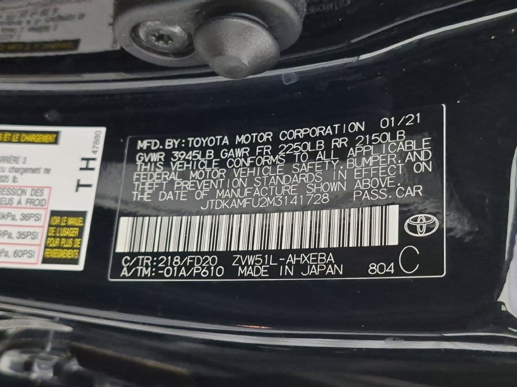 2021 Toyota Prius LE