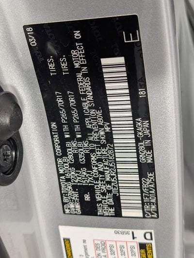 2018 Toyota 4Runner SR5