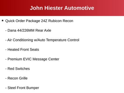 2017 Jeep Wrangler Unlimited Rubicon Recon