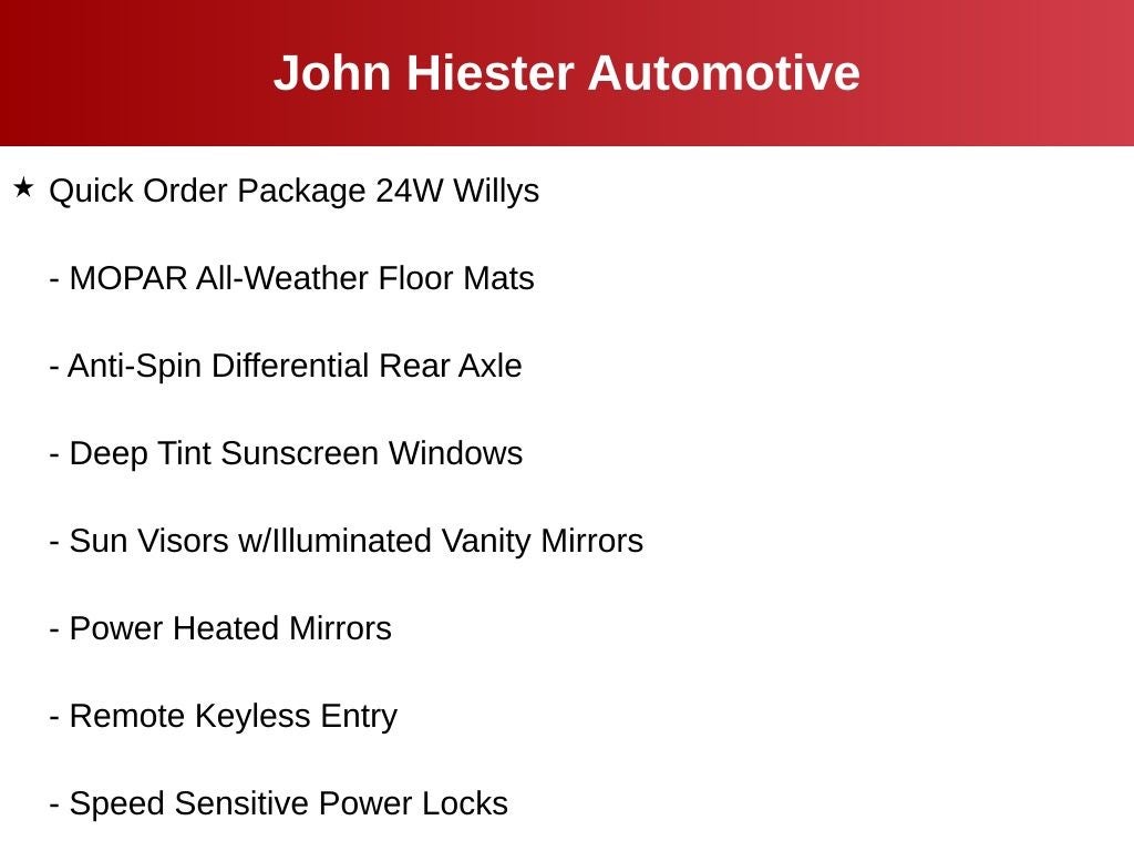 2020 Jeep Wrangler Unlimited Sport