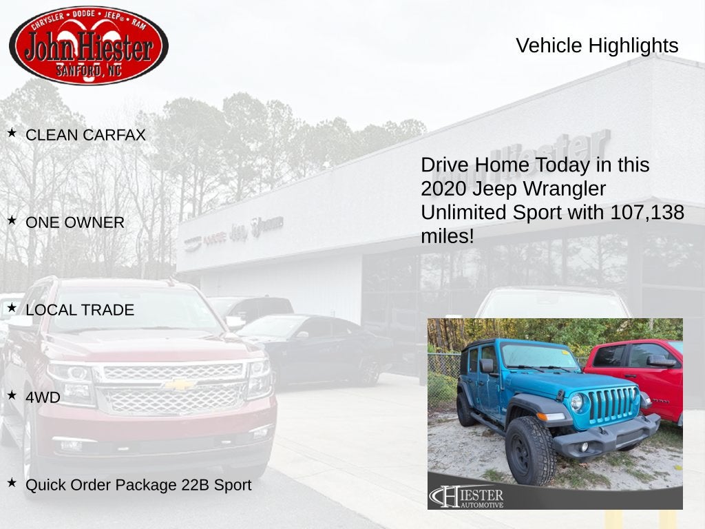 2020 Jeep Wrangler Unlimited Sport