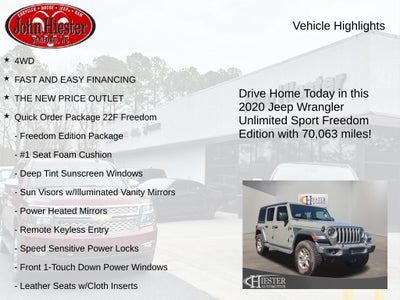 2020 Jeep Wrangler Unlimited Sport