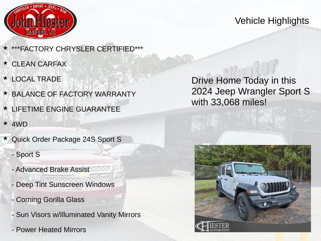 2024 Jeep Wrangler Sport S