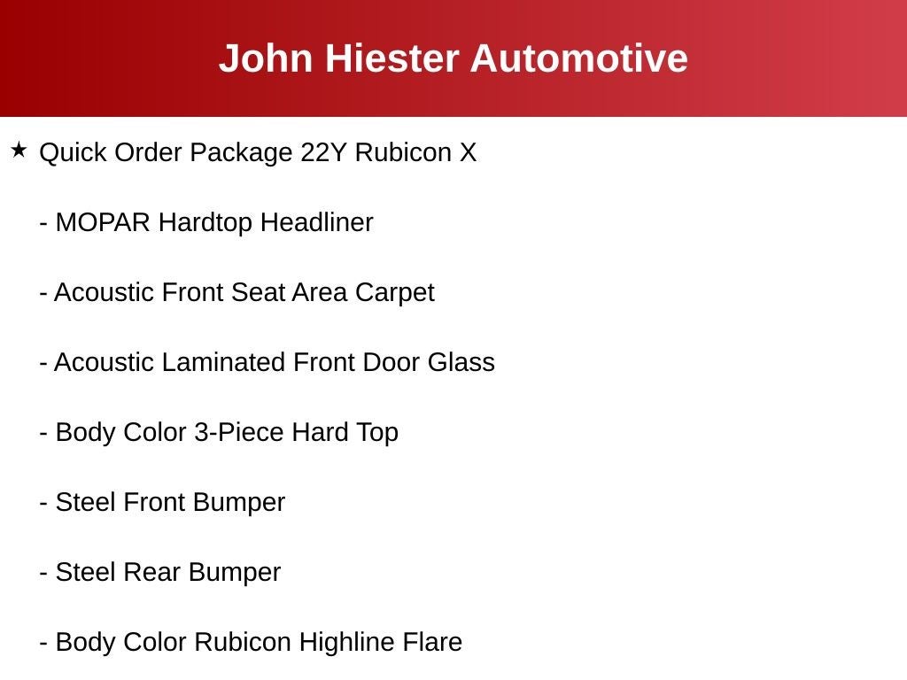 2025 Jeep Wrangler Rubicon X