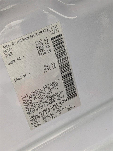 2024 Nissan Altima 2.5 SR