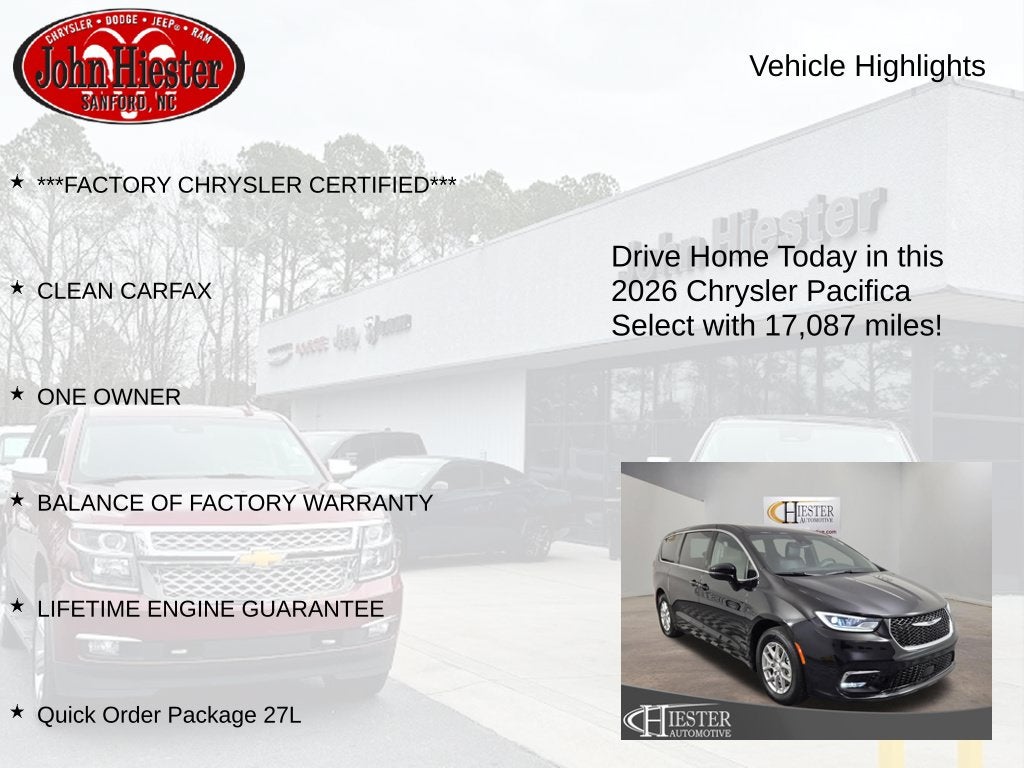 2026 Chrysler Pacifica Select