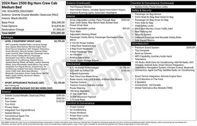 2024 RAM 2500 Big Horn
