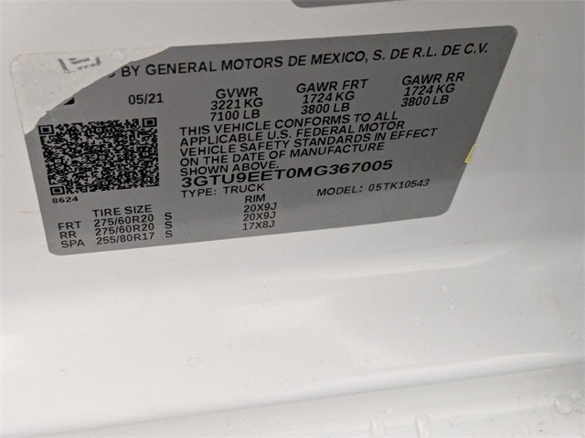 2021 GMC Sierra 1500 AT4