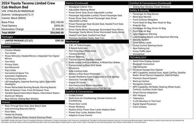 2024 Toyota Tacoma Limited